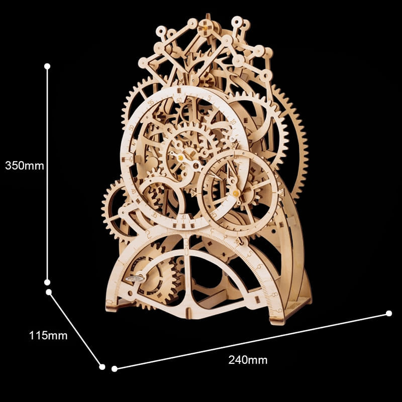 Puzzle bois pendule 3d
