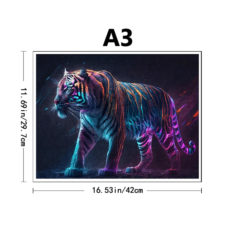 Puzzle bois tigre