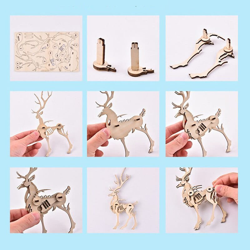 3d cerf puzzle