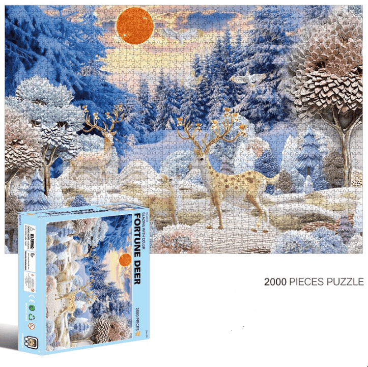 Puzzle 2000 pièces cerf