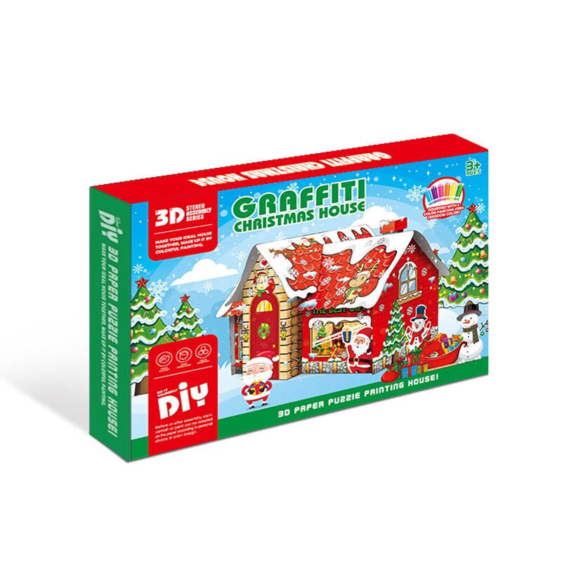 Puzzle 3d maison de noel