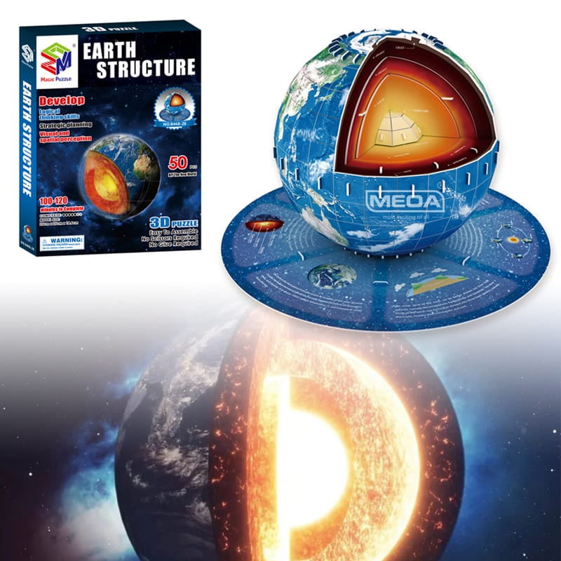Puzzle 3d planete terre