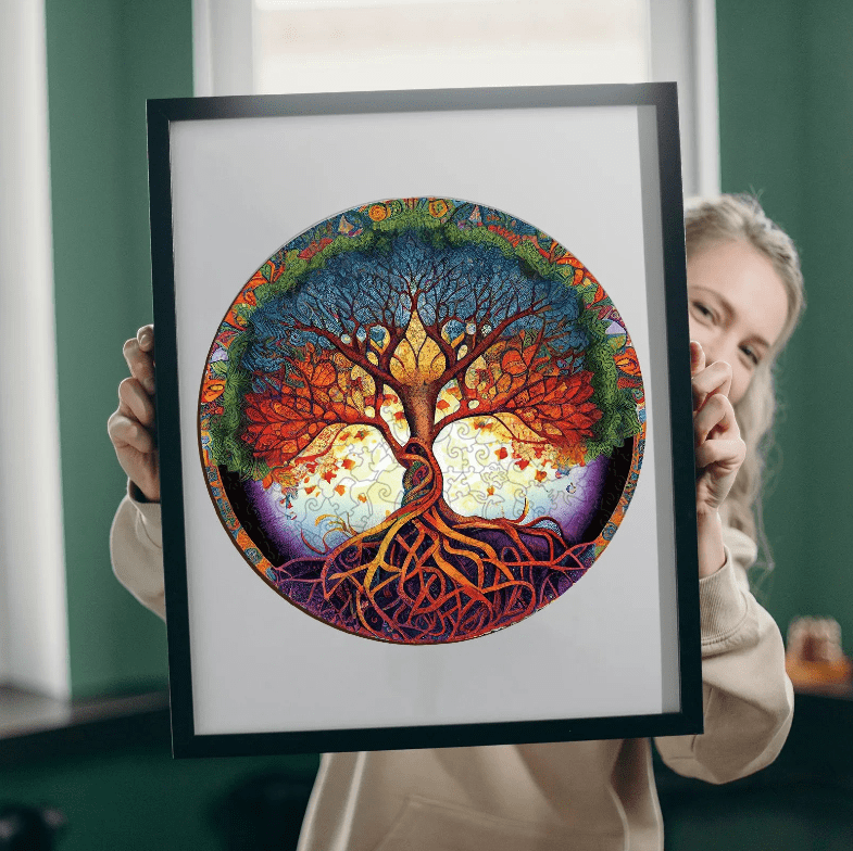 Puzzle bois arbre de vie