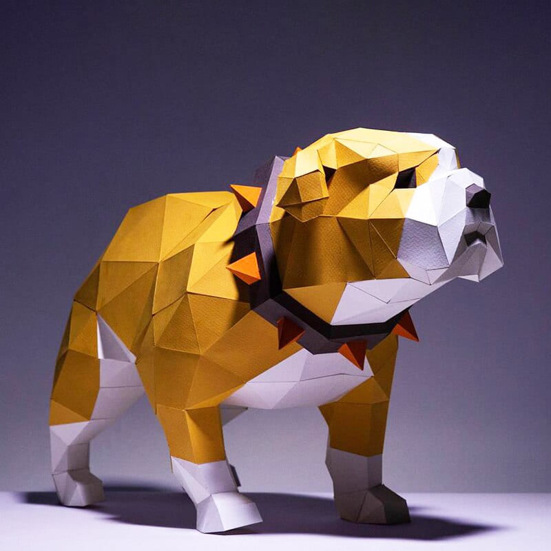Puzzle 3d bouledogue