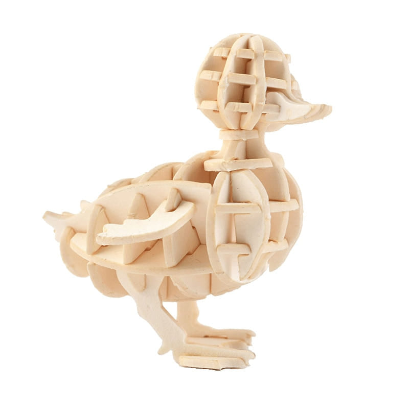 Puzzle 3d bois canard