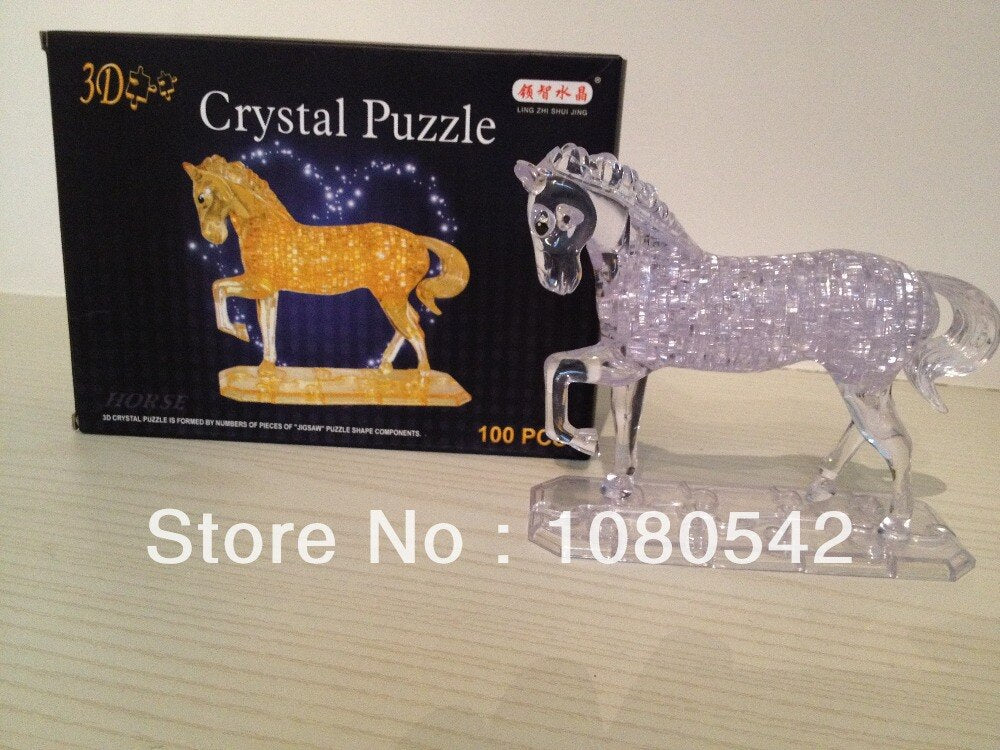 Puzzle 3d crystal cheval