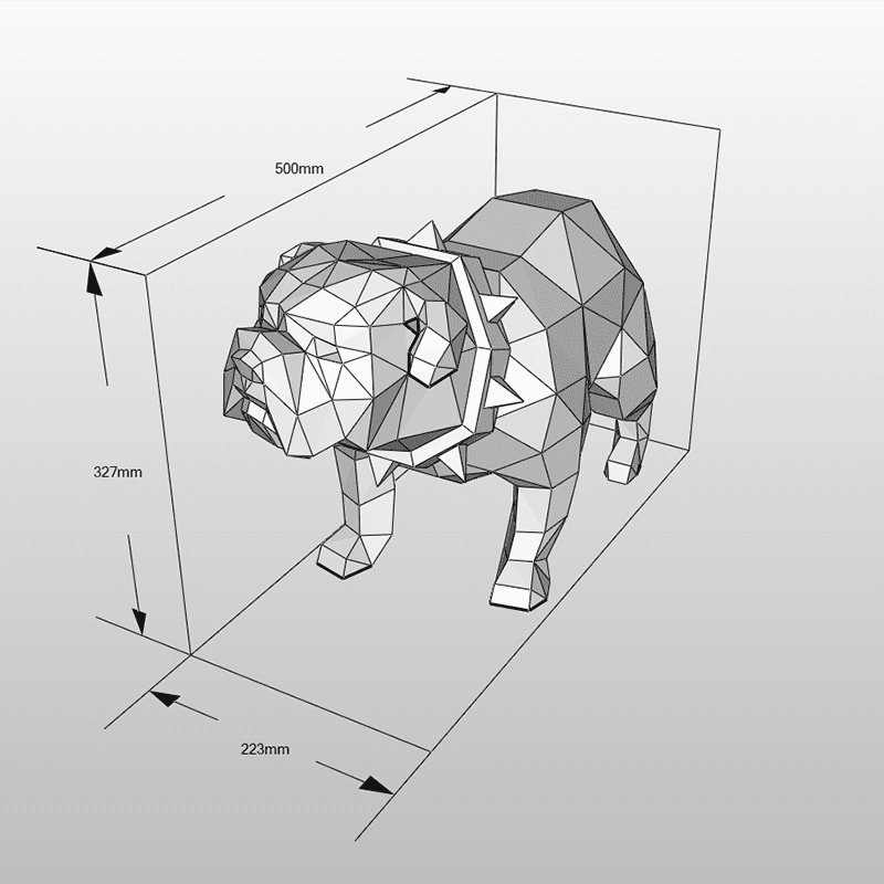 3d bouledogue puzzle
