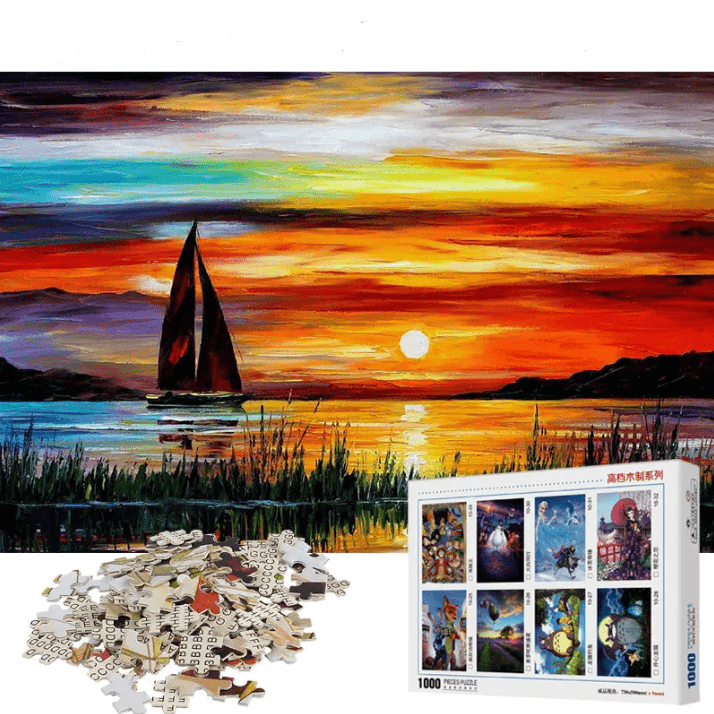 Puzzle 1000 pieces coucher de soleil