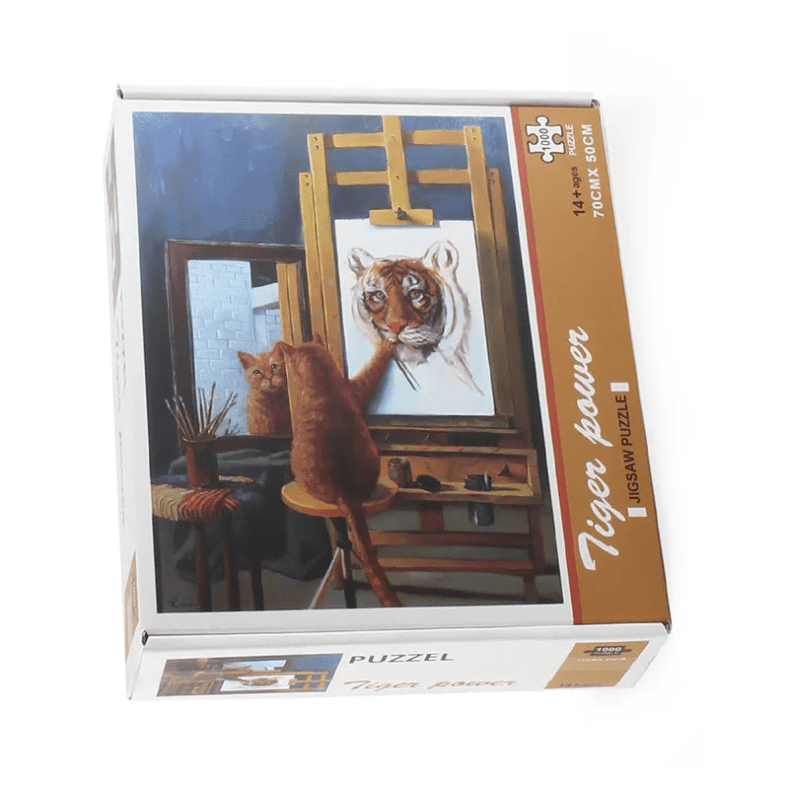 Puzzle chat tigre 1000 pièces