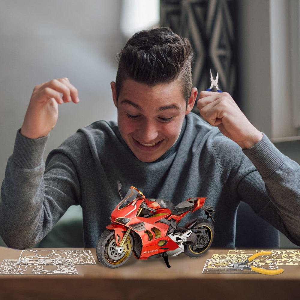 3d metal puzzle moto