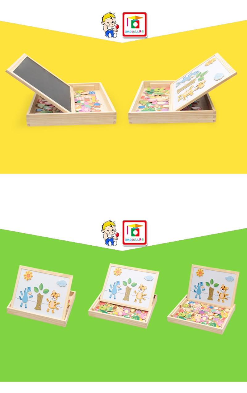 Puzzle animaux magnetique