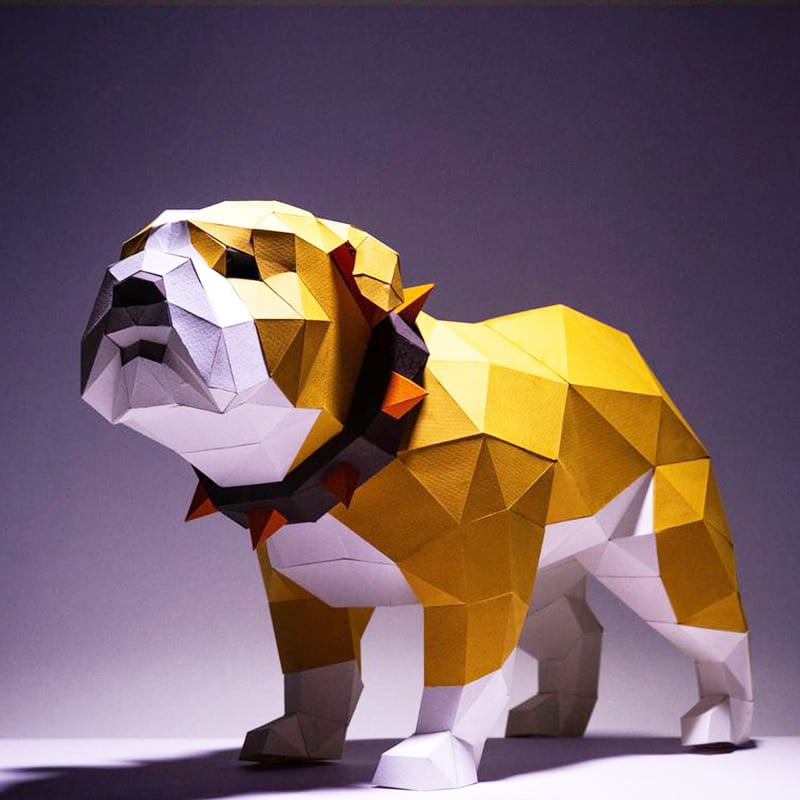 Puzzle bouledogue 3d