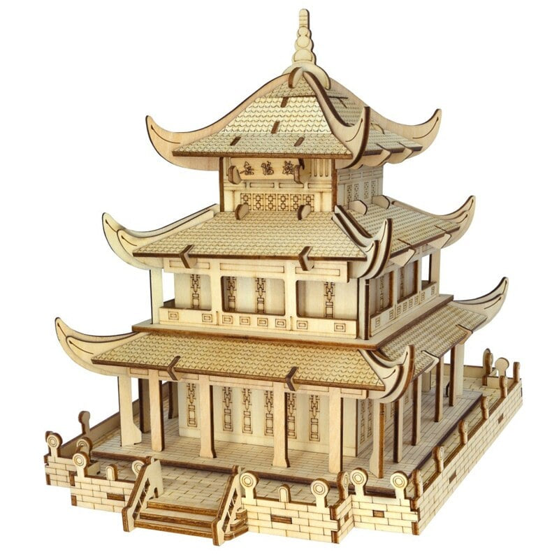 3d puzzle temple chinois