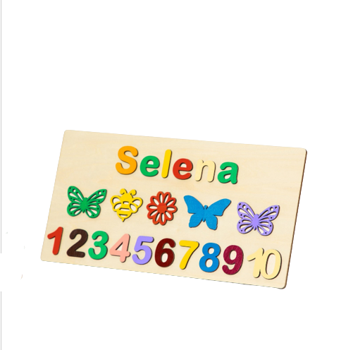 Puzzle lettre en bois prénom