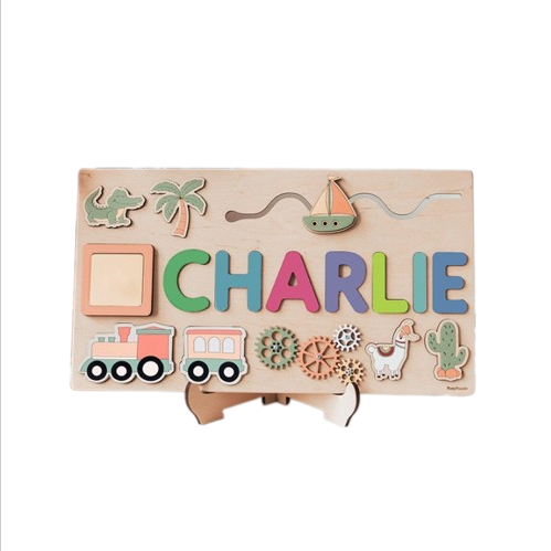 Puzzle lettre en bois prénom