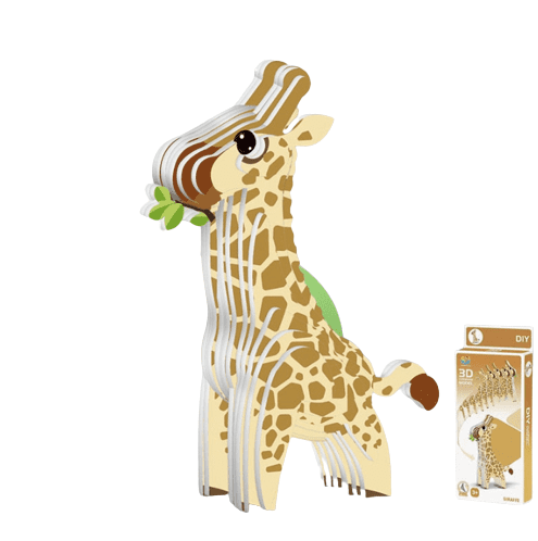 Puzzle 3D d'une Girafe