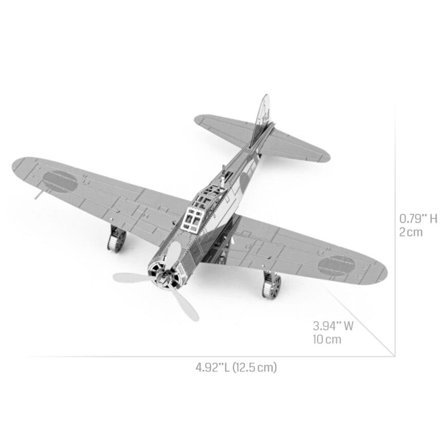 Puzzle 3d metal avion
