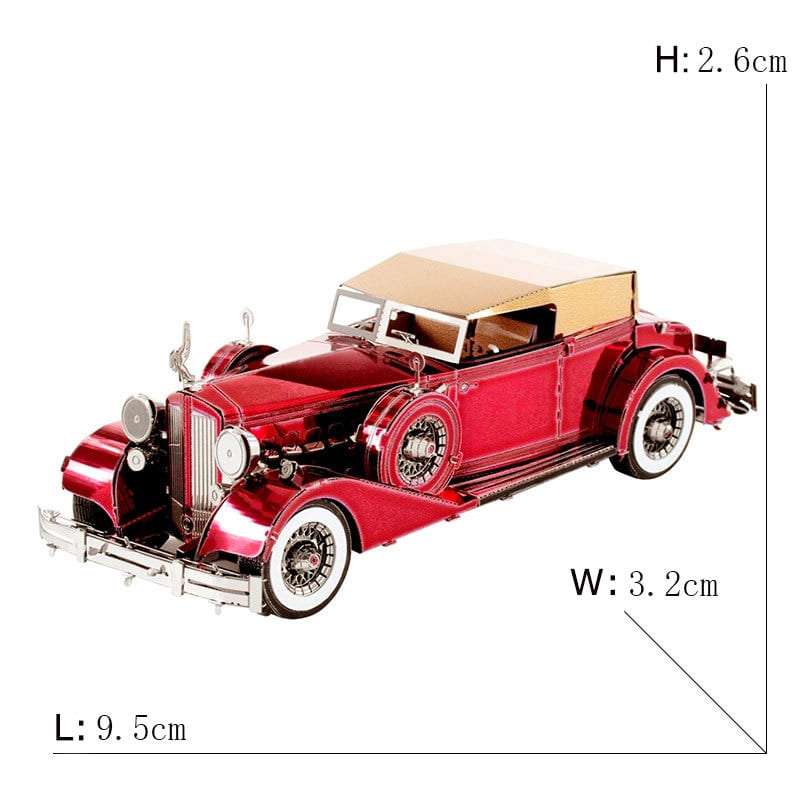 Puzzle 3D Voiture Ancienne rouge