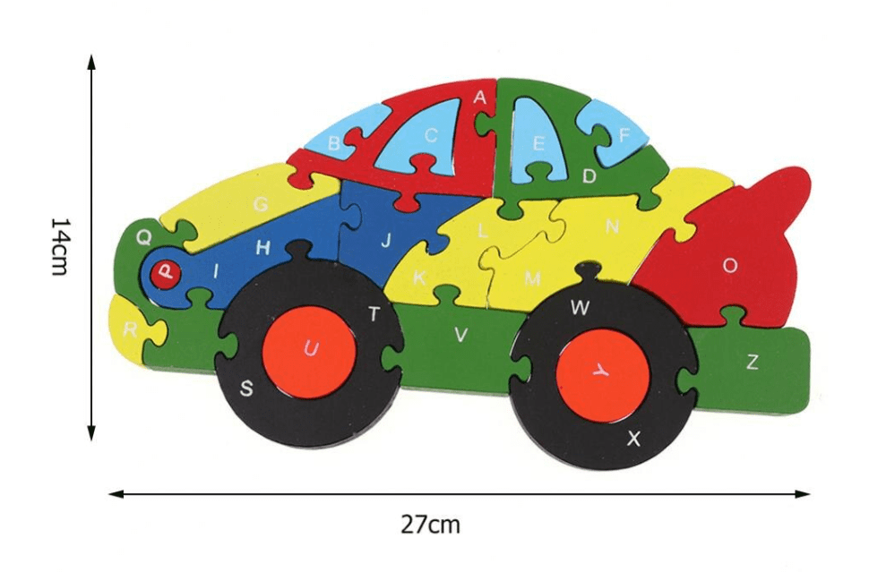 Puzzle 3D Voiture Bebe en bois