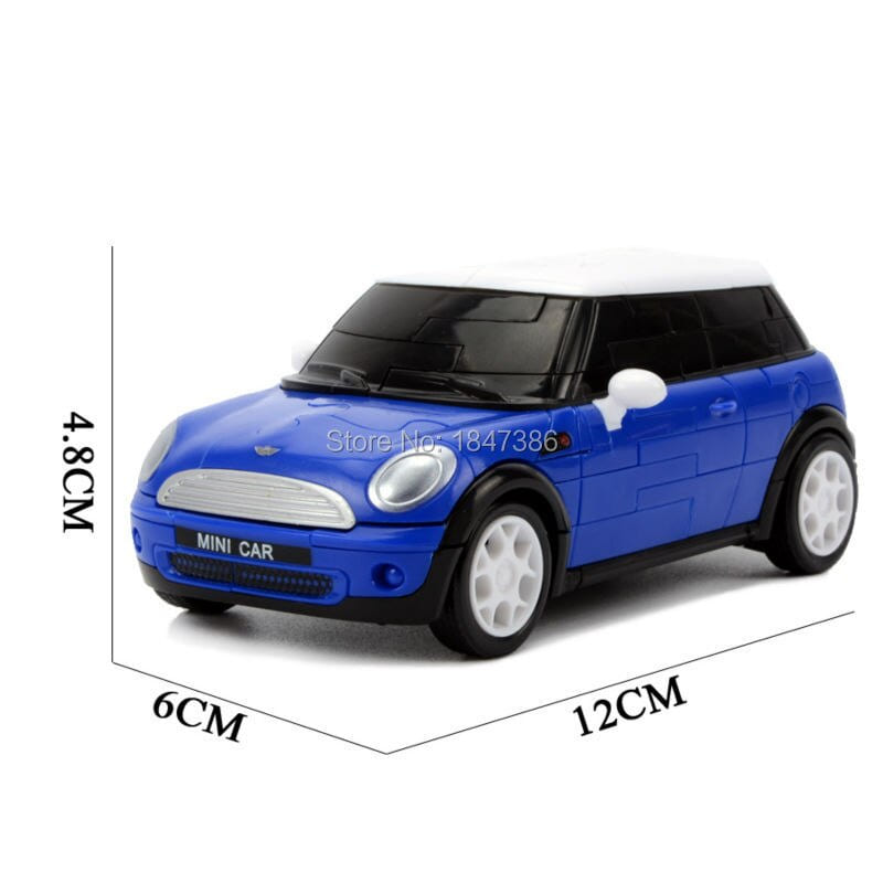 Puzzle 3D Voiture Bleu en plastique