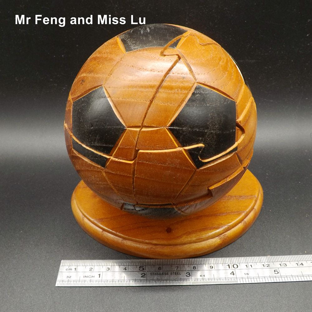 Puzzle 3d en bois ballon de foot
