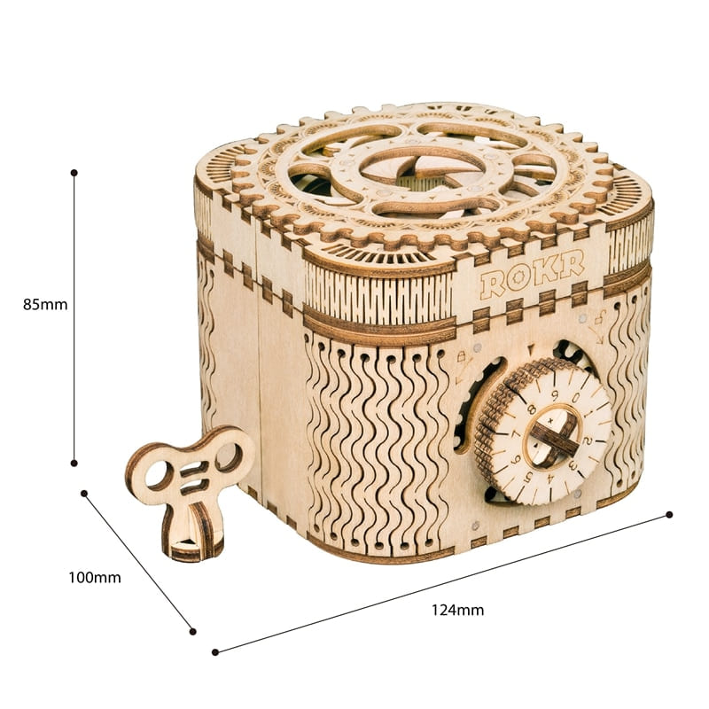 Puzzle 3d en bois coffre fort
