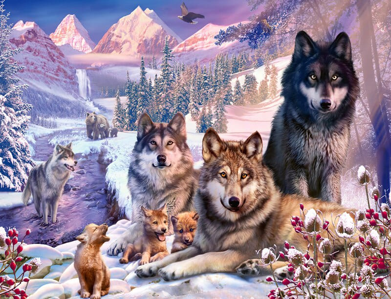 Puzzle adulte loup
