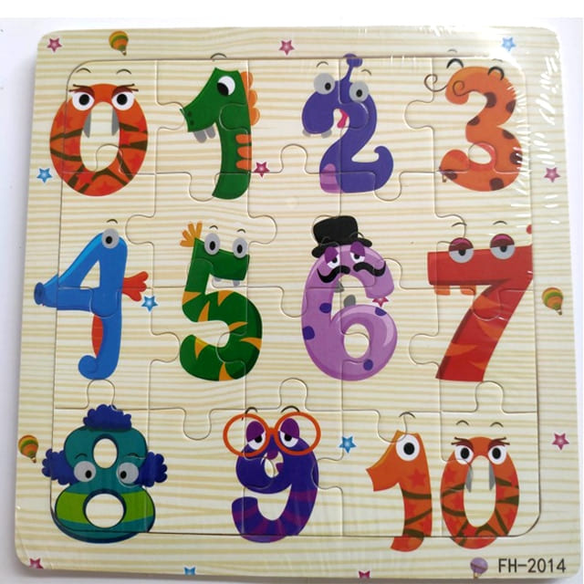 Puzzle Animaux Chiffres educatif