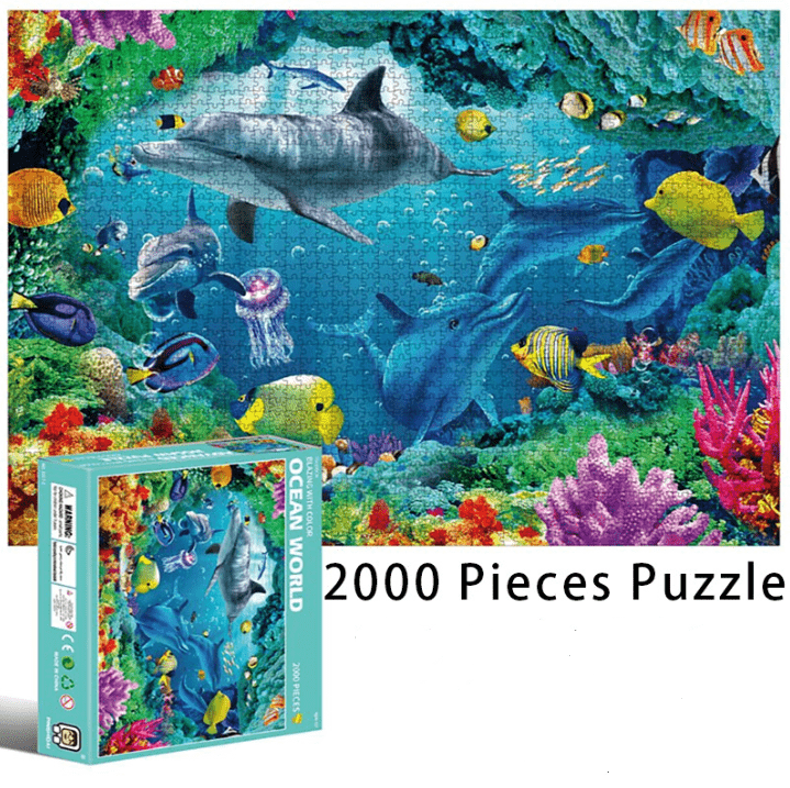 Puzzle Animaux Marins de 2000 pièces