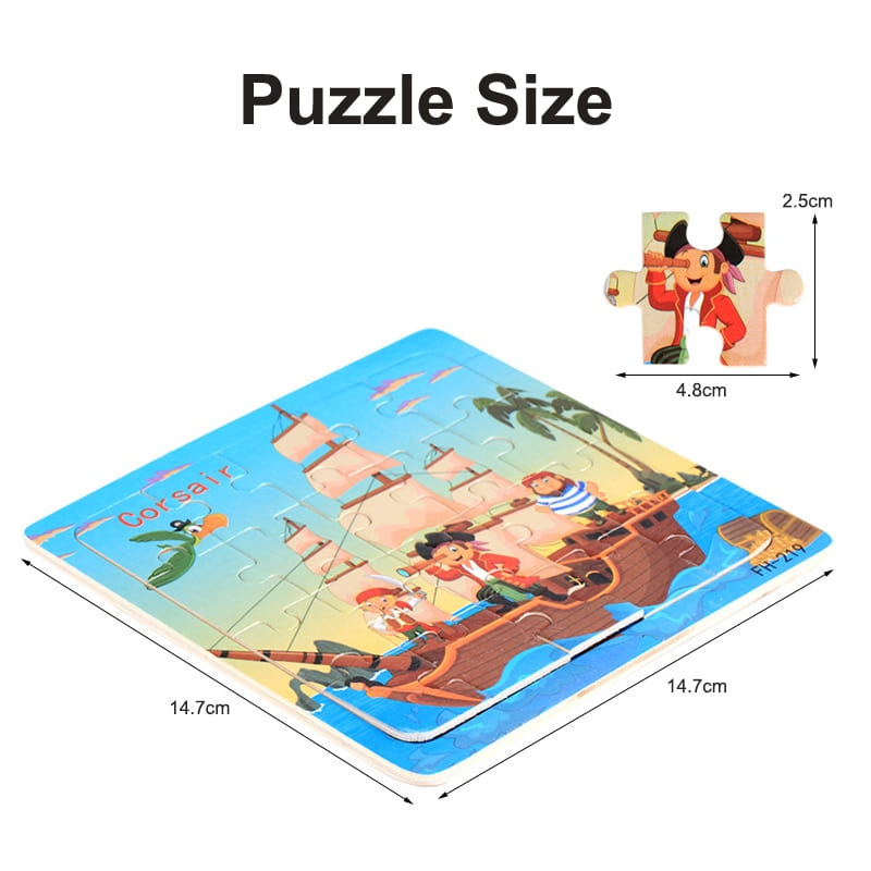 Puzzle bois fruit en volume