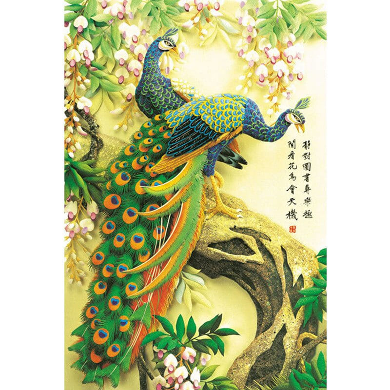 Puzzle en Bois Paon