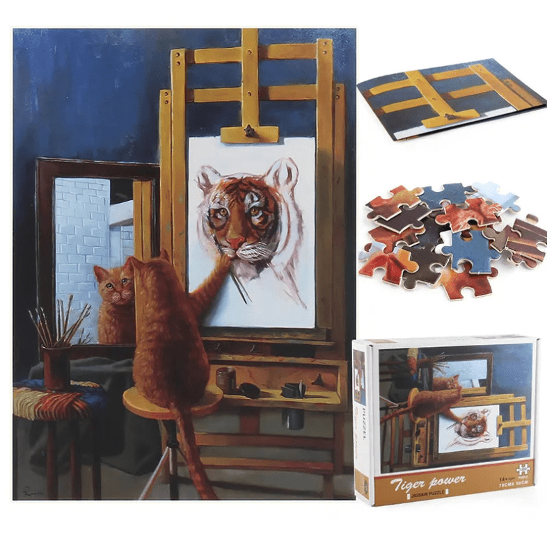 Puzzle Chat Tigre 1000 Pièces en papier