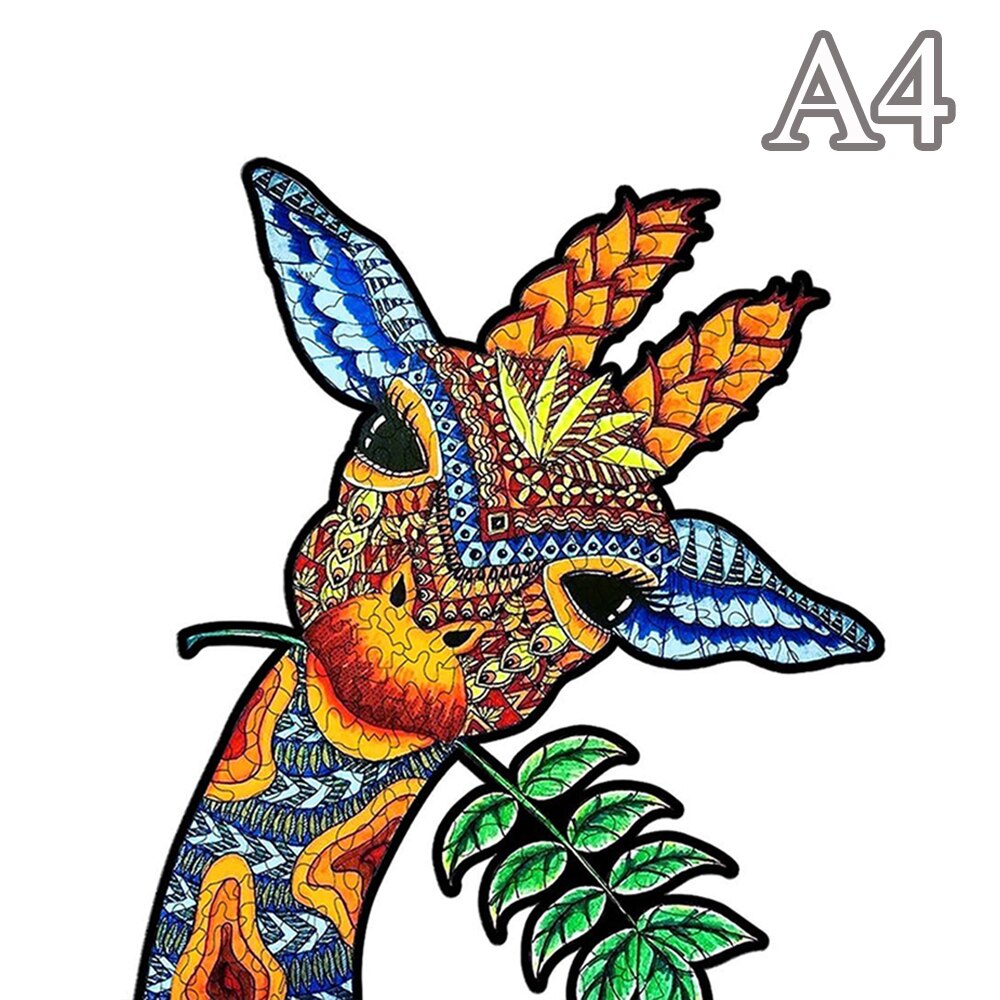 Puzzle forme animaux bois