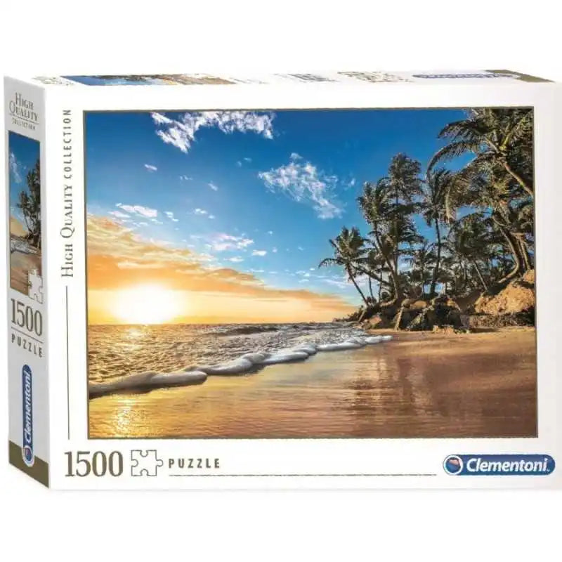 Puzzle coucher de soleil sur la mer