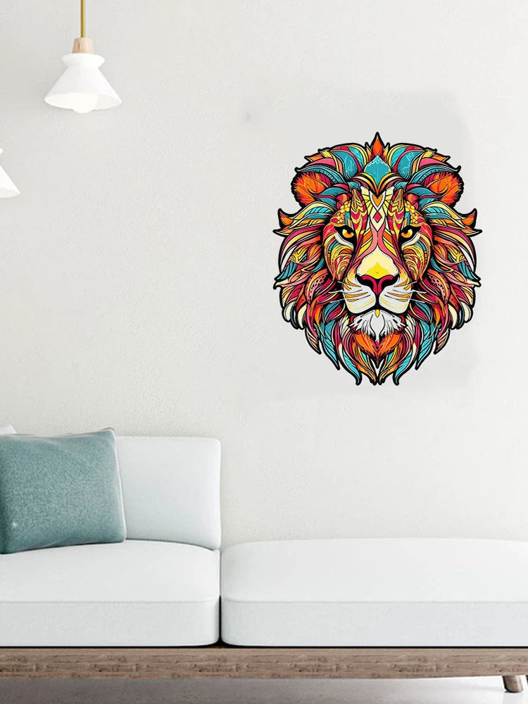 Puzzle en bois adulte lion