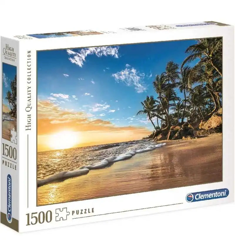 Puzzle coucher de soleil sur la mer