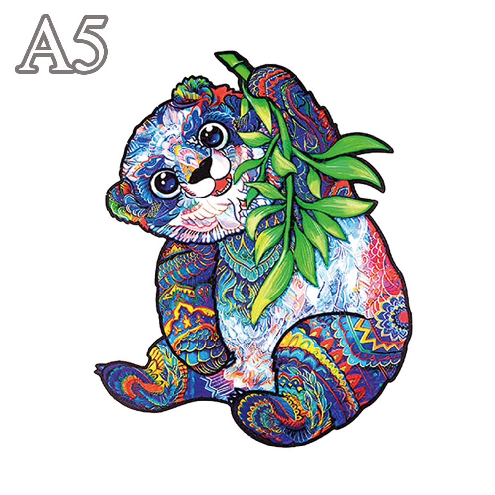 Puzzle forme animaux bois