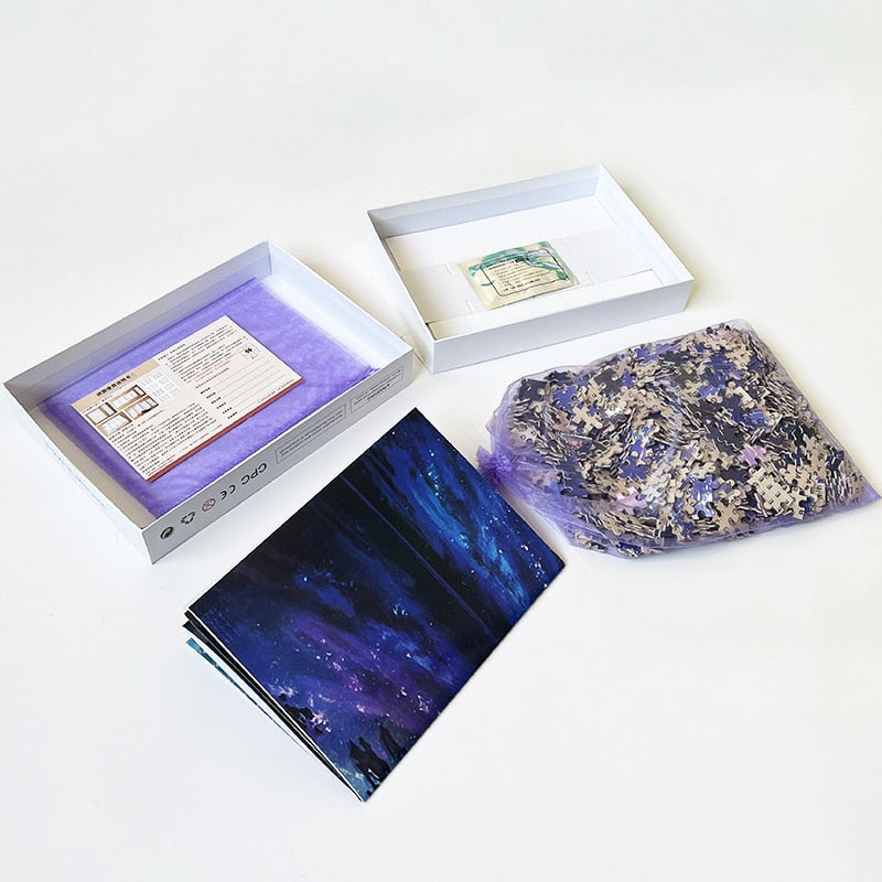 Tableau cerf puzzle
