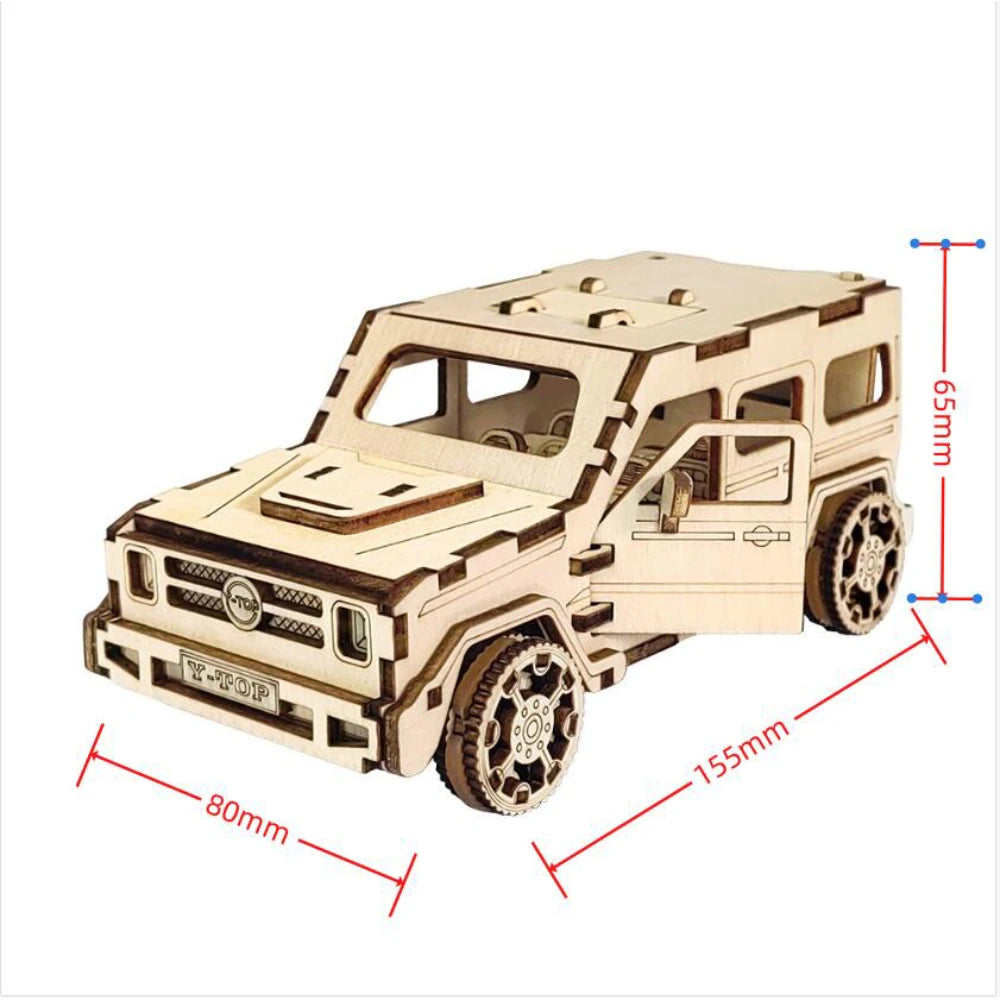 Puzzle voiture en bois
