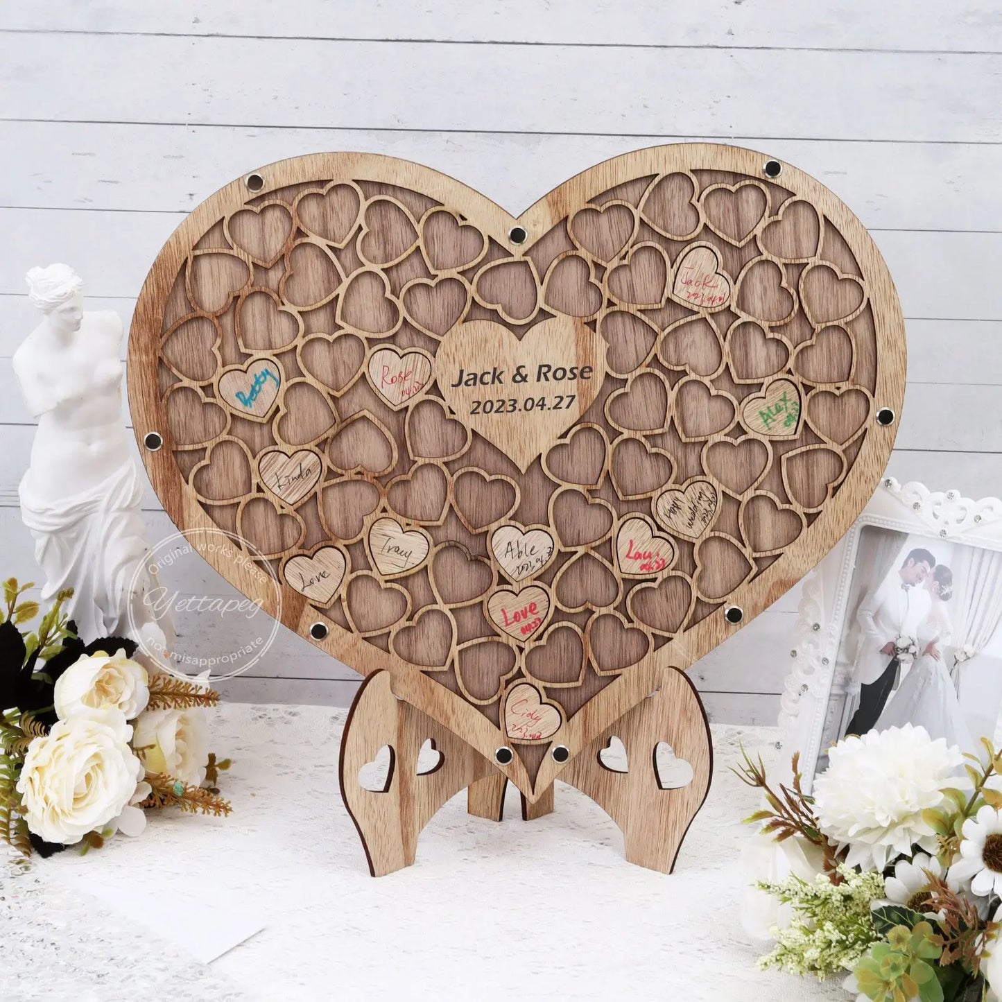 Puzzle en bois mariage