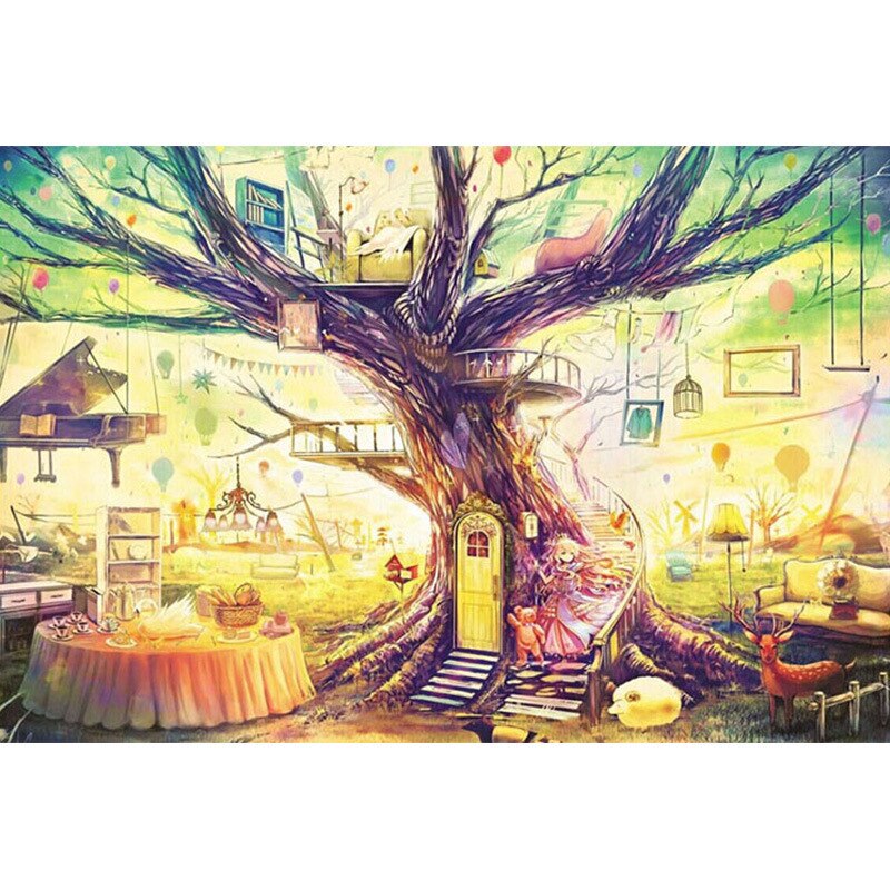 Puzzle arbre maison