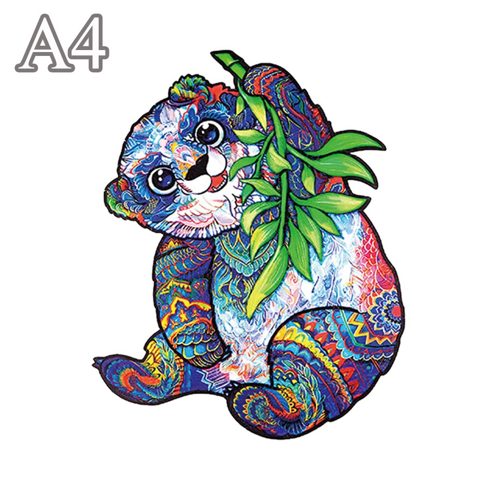 Puzzle forme animaux bois