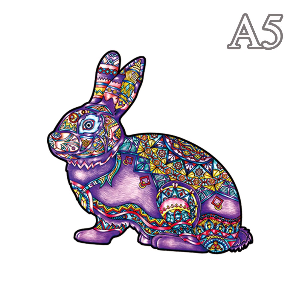 Puzzle forme animaux bois