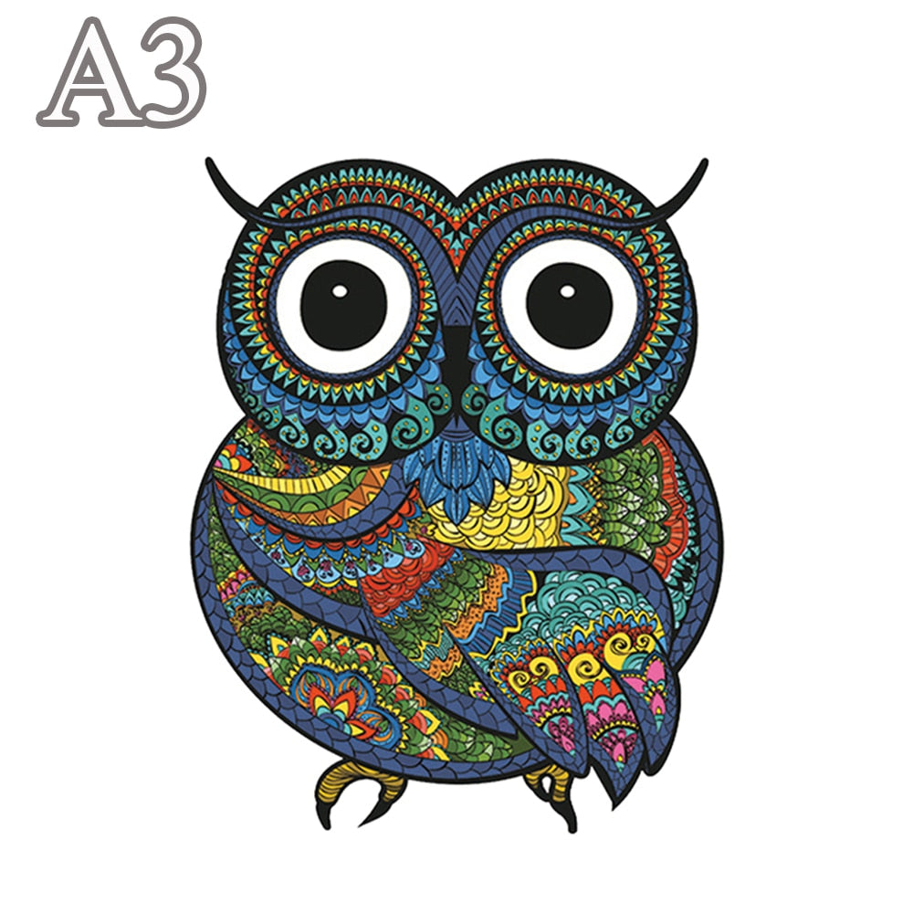Puzzle forme animaux bois