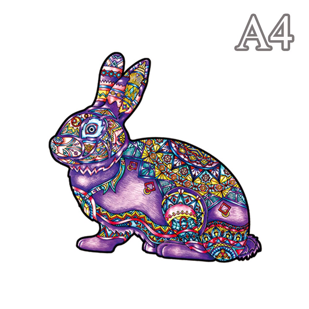 Puzzle forme animaux bois