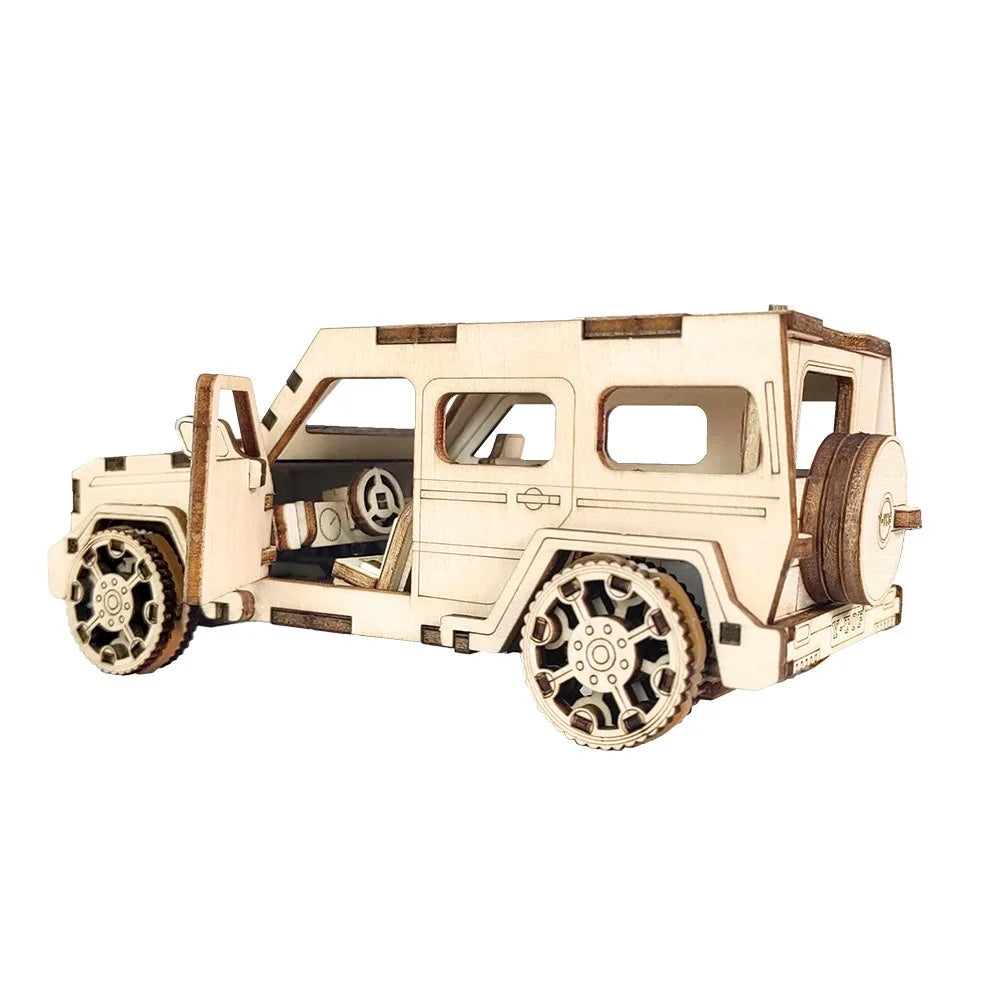 Puzzle en bois voiture