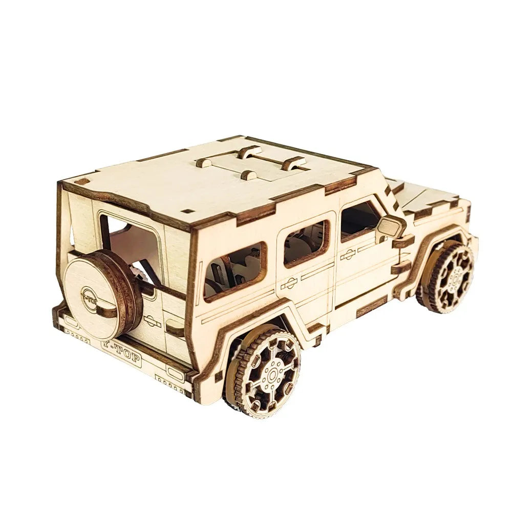 Puzzle en bois voiture