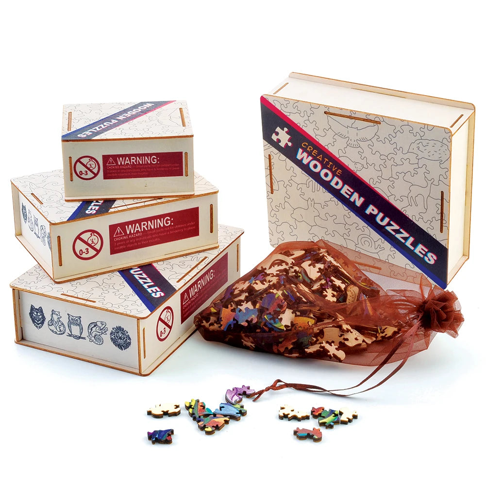 Puzzle en bois animal