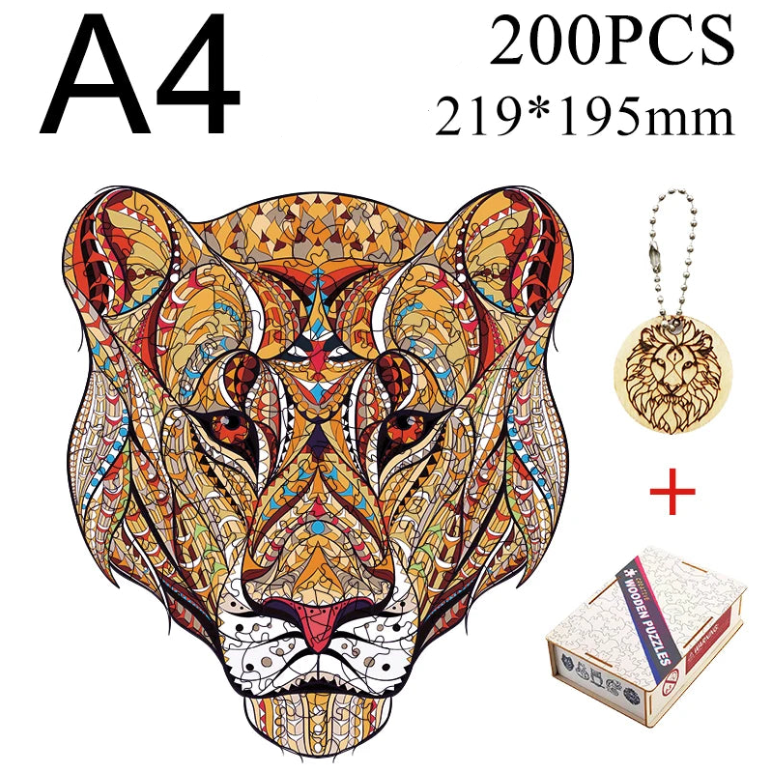 Puzzle en bois animal