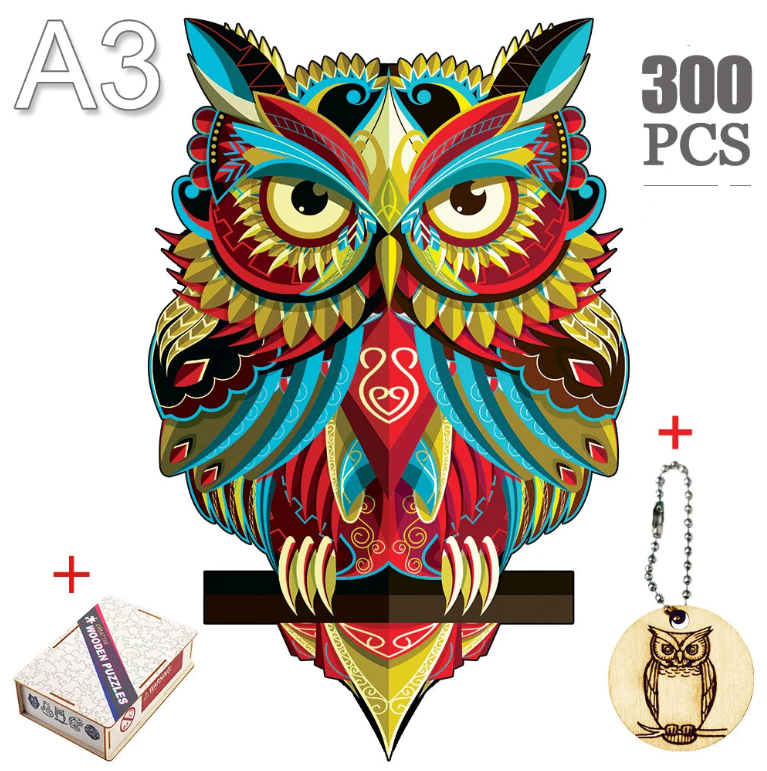 Puzzle en bois animal